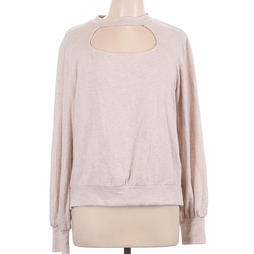 NWOT LNA Soft Keycole Cutout Long Sleeve Sweater